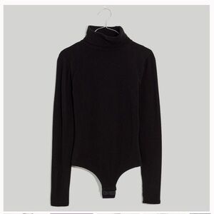 Madewell Black Long Sleeve Turtle Neck Bodysuit
